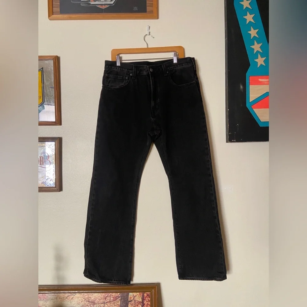 Levi's Bootcut 517 Black Denim 36 x 32